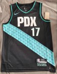 NBA 17 Sharpe Blazers 22-23 city Maillot imprimé